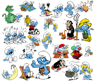 Cliparts de Dibujos de los Pitufos