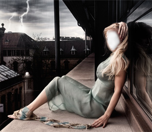 Fondo para montaje chica misteriosa
