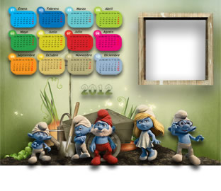 Los Pitufos Calendario 2012 Los Pitufos Calendario 2012